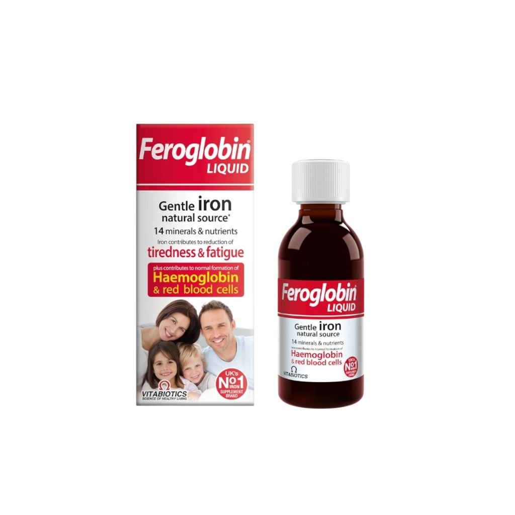 vitabiotics feroglobin liquid with iron, vitamin b & b12 supplement 200ml vitabiotics feroglobin liquid with iron, vitamin b & b12 supplement 200ml
